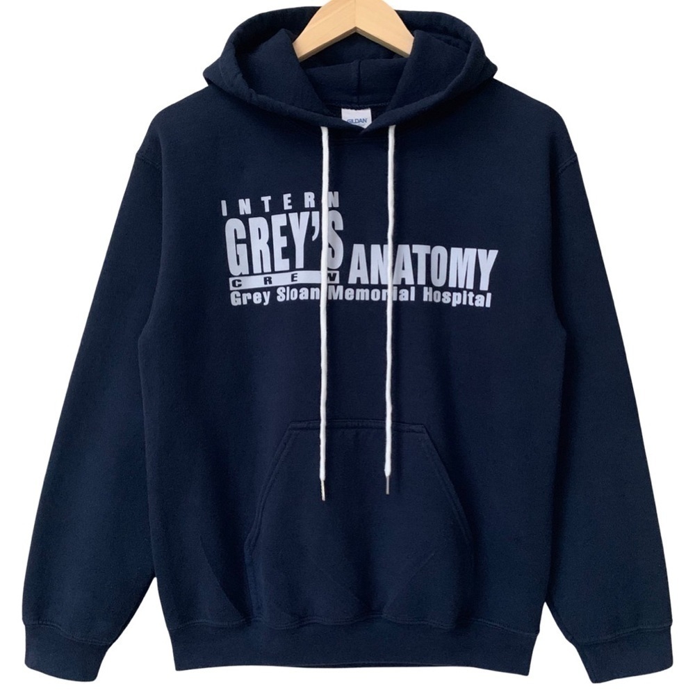 Intern Crew Grey's Anatomy Gildan Heavy Blend Hooded Sweatshirt